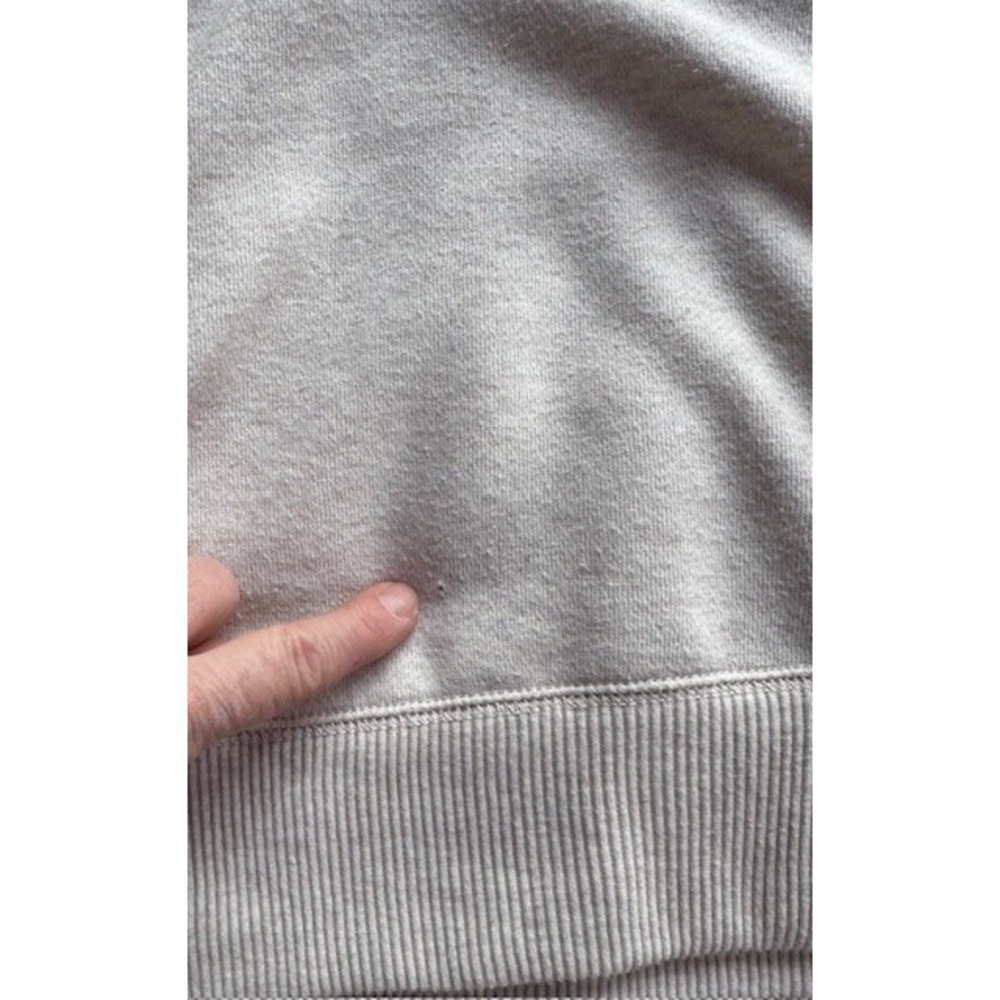 Aerie Wide Scoop Neck Drawstring Cream Oversized Sweatshirt LRG Athleisure Comfy - Picture 6 of 9